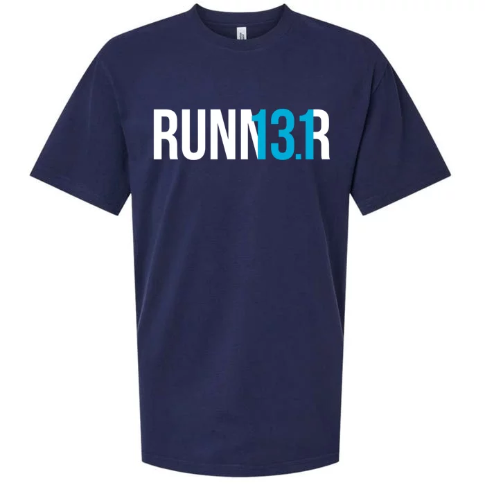 Half Marathon Runner Gift 13 1 Runner Gift Sueded Cloud Jersey T-Shirt