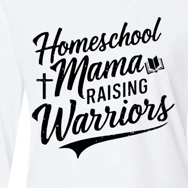 Homeschool Mama Raising Warriors Womens Cotton Relaxed Long Sleeve T-Shirt