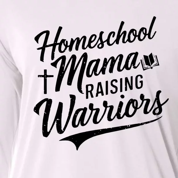 Homeschool Mama Raising Warriors Cooling Performance Long Sleeve Crew