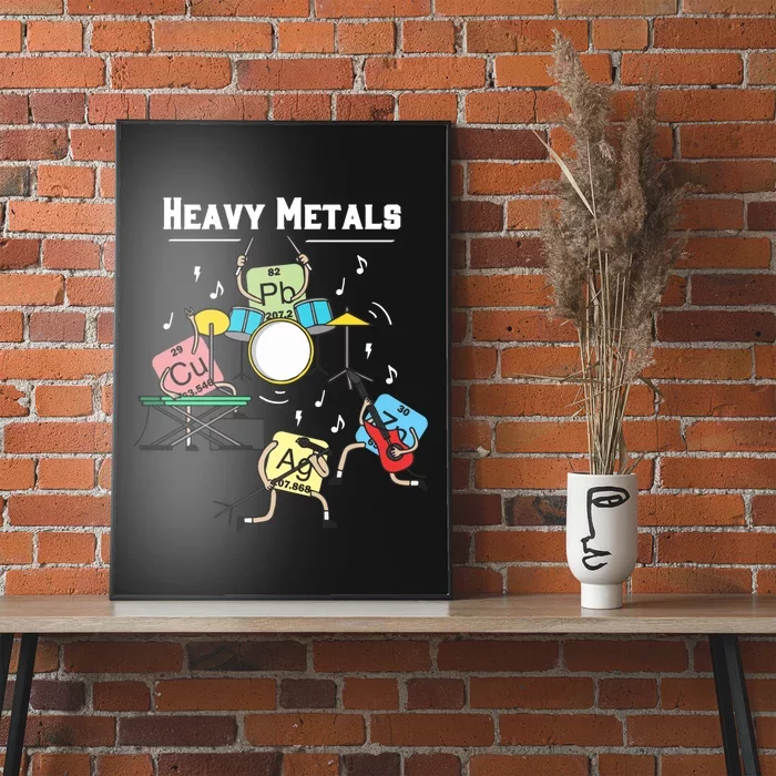 Heavy Metals Rock Chemistry Physics Periodic Table Of Elements Poster