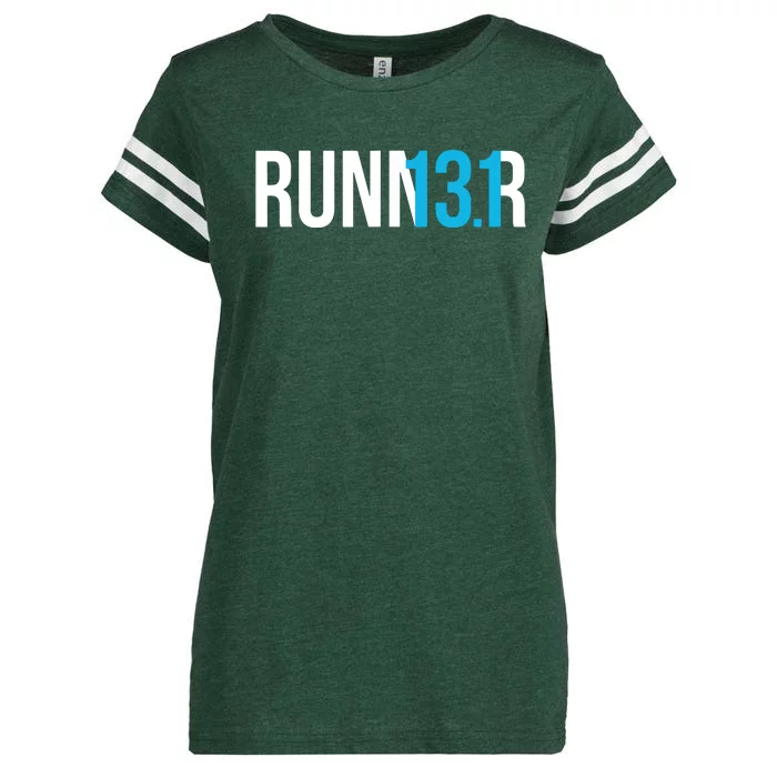 Half Marathon Runner Gift 131 Runner Enza Ladies Jersey Football T-Shirt