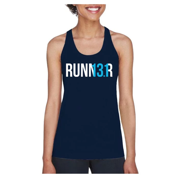 Half Marathon Runner Gift 131 Runner Women's Racerback Tank