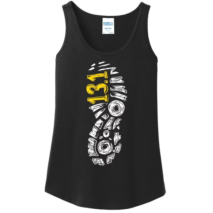 Half Marathon Runner Marathoner Gift 131 Shoe Imprint Ladies Essential Tank