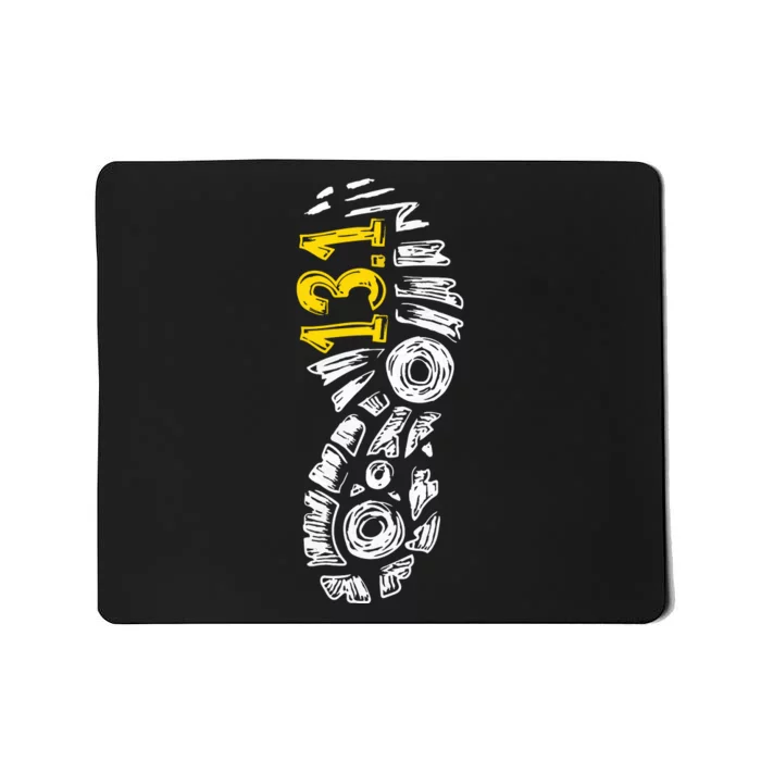 Half Marathon Runner Marathoner Gift 131 Shoe Imprint Mousepad