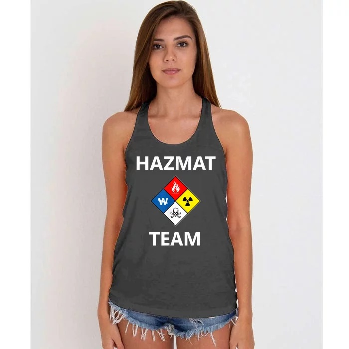 Hazmat Material Response Team Technician Emergency EMS EMT Women's Knotted Racerback Tank