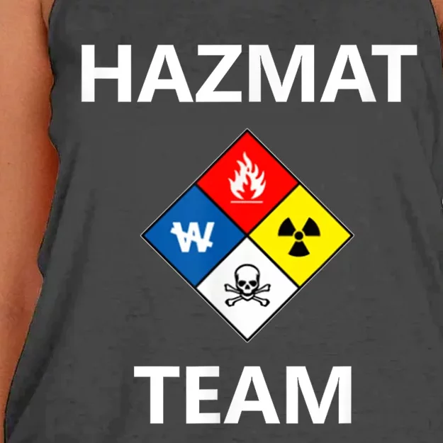 Hazmat Material Response Team Technician Emergency EMS EMT Women's Knotted Racerback Tank