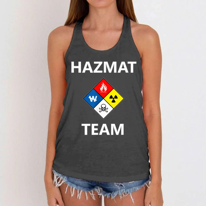 Hazmat Material Response Team Technician Emergency EMS EMT Women's Knotted Racerback Tank