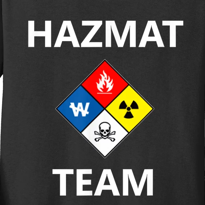 Hazmat Material Response Team Technician Emergency EMS EMT Kids Long Sleeve Shirt