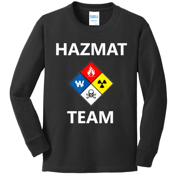 Hazmat Material Response Team Technician Emergency EMS EMT Kids Long Sleeve Shirt