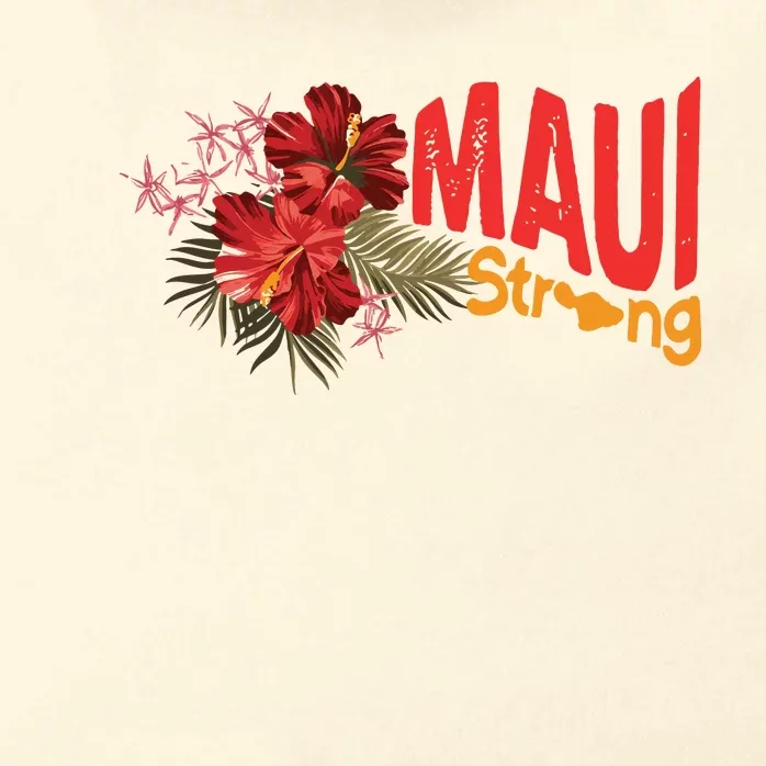 Hibiscus Maui Strong Hawaii Strong Ikaika Maui Strong Zip Tote Bag