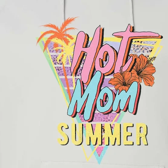 Hot Mom Summer Hawaiian Hibiscus Beach Cute Tropical Performance Fleece Hoodie