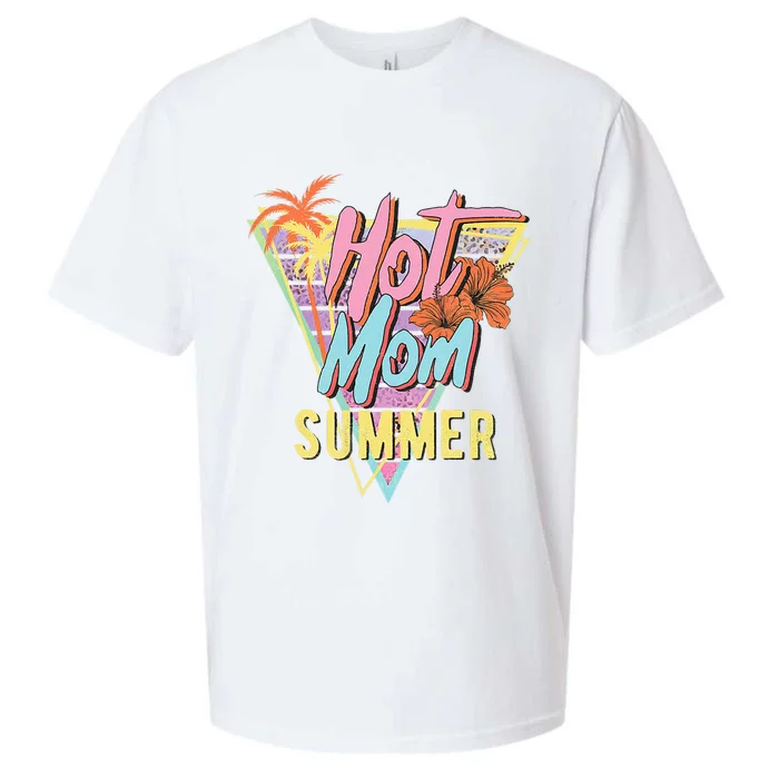 Hot Mom Summer Hawaiian Hibiscus Beach Cute Tropical Sueded Cloud Jersey T-Shirt