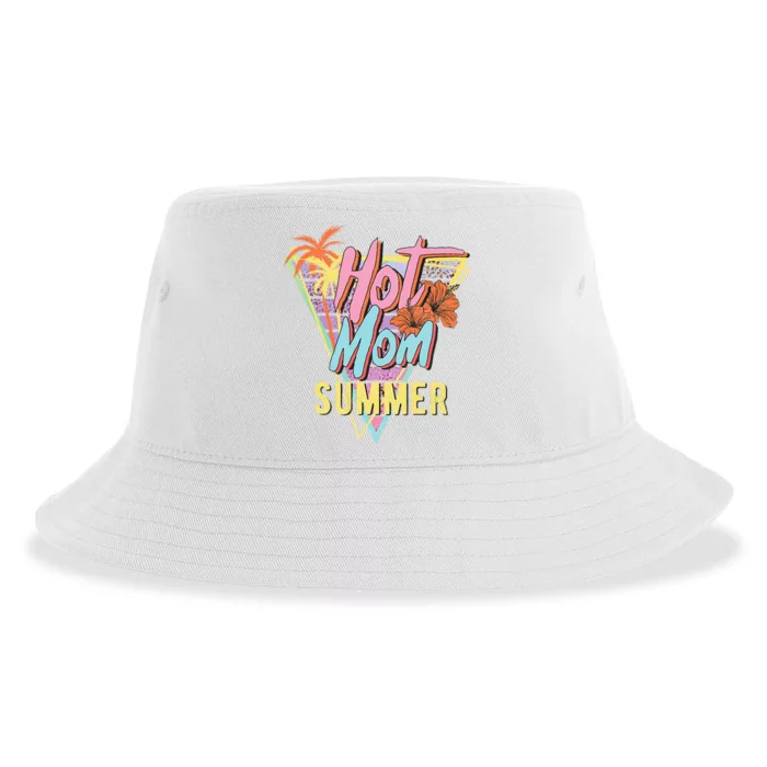 Hot Mom Summer Hawaiian Hibiscus Beach Cute Tropical Sustainable Bucket Hat