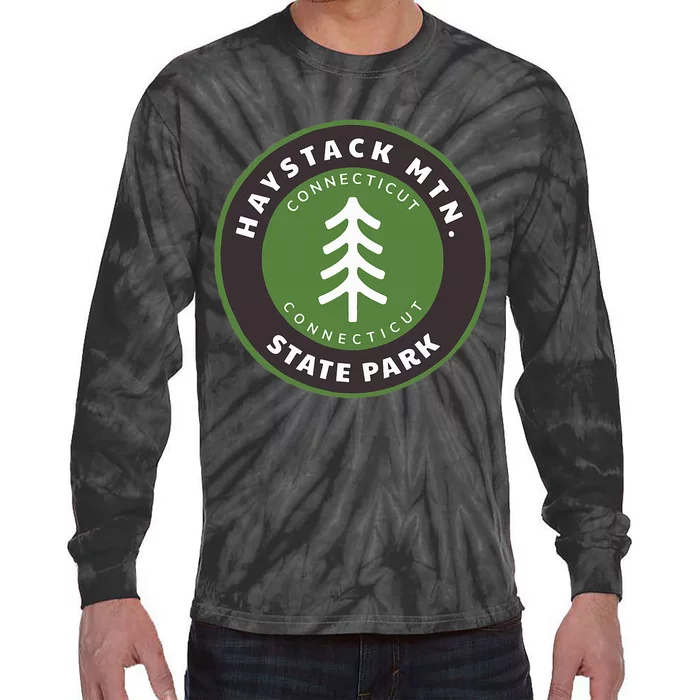 Haystack Mountain State Park Connecticut Ct Tree Vacation Tie-Dye Long Sleeve Shirt