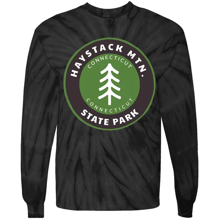 Haystack Mountain State Park Connecticut Ct Tree Vacation Tie-Dye Long Sleeve Shirt