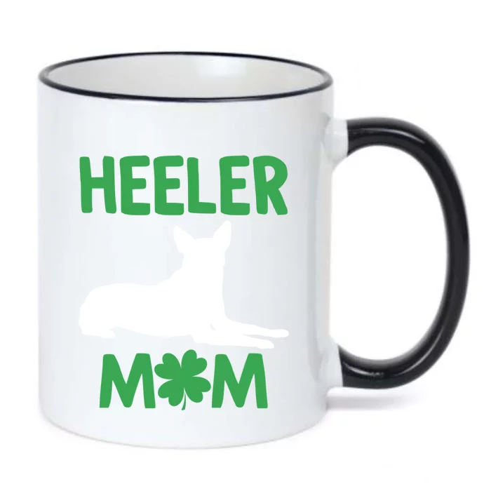 Heeler Mom St Patricks Day Australian Cattle Dog Blue Heeler Gift Black Color Changing Mug