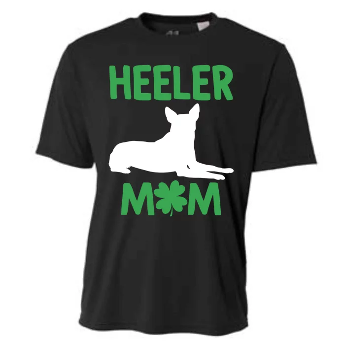 Heeler Mom St Patricks Day Australian Cattle Dog Blue Heeler Gift Cooling Performance Crew T-Shirt