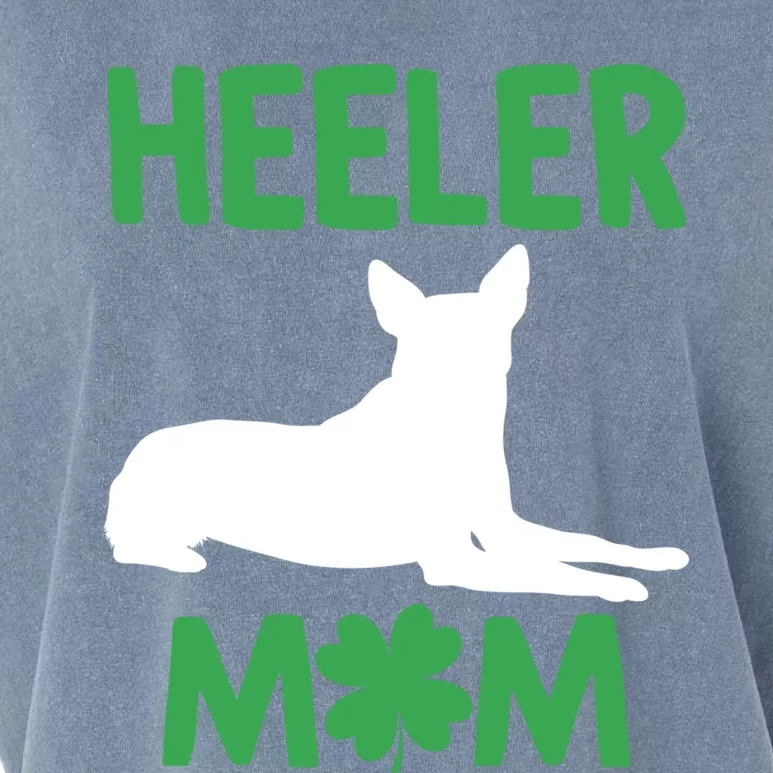 Heeler Mom St Patricks Day Australian Cattle Dog Blue Heeler Gift Garment-Dyed Women's Muscle Tee