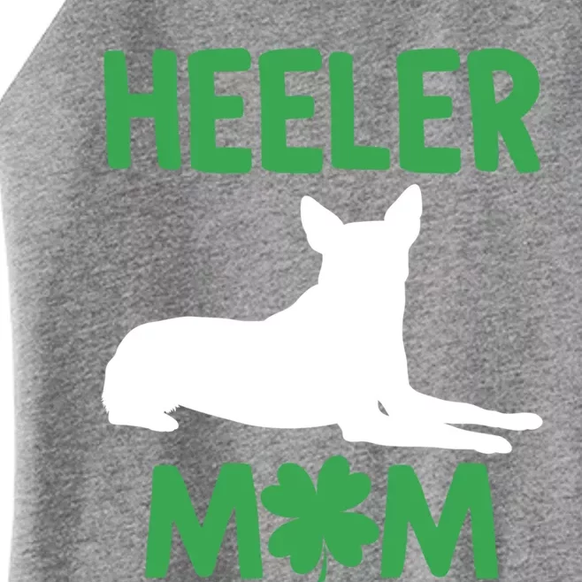 Heeler Mom St Patricks Day Australian Cattle Dog Blue Heeler Gift Women’s Perfect Tri Rocker Tank