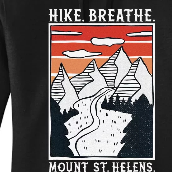 Hiking Mount St. Helens Women's Pullover Hoodie