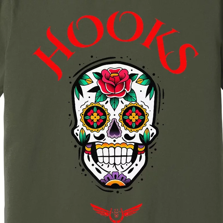 Hooks Mexican Skull Premium T-Shirt