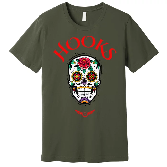 Hooks Mexican Skull Premium T-Shirt