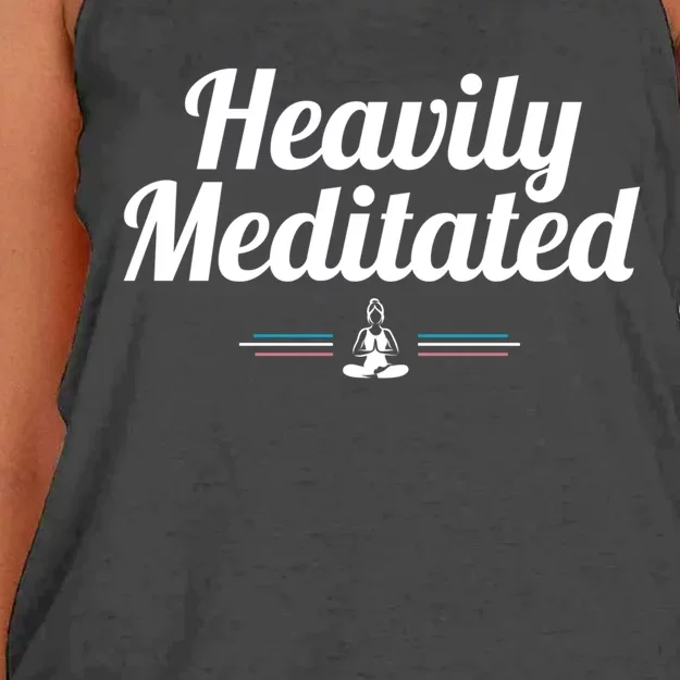 Heavily Meditated Spiritual Yoga Inspired Zen Guru Gift Women's Knotted Racerback Tank