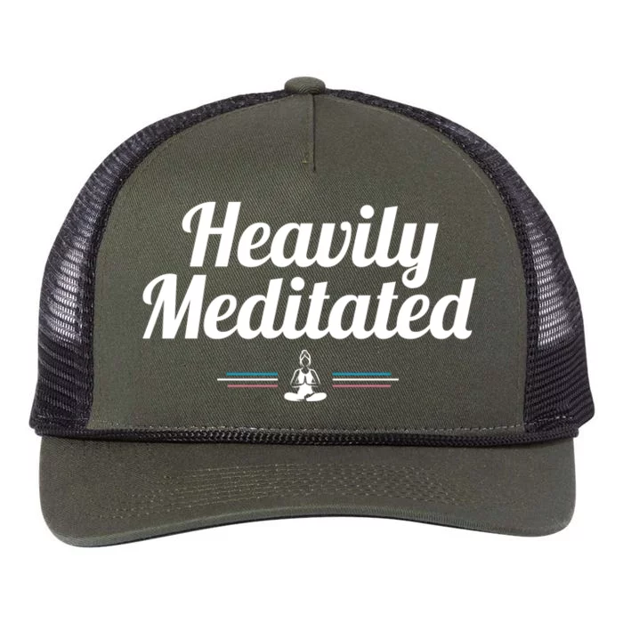 Heavily Meditated Spiritual Yoga Inspired Zen Guru Gift Retro Rope Trucker Hat Cap