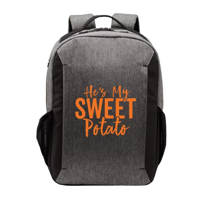 Hes My Sweet Potato Gift I Yam Set Thanksgiving Matching Great Gift Vector Backpack