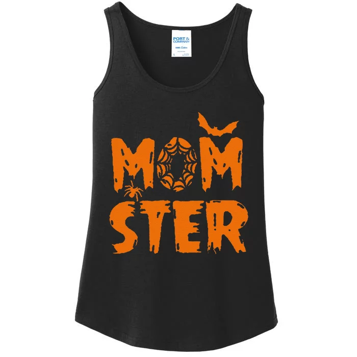 Halloween Momster Spider Bat Casual Mom Ster Ladies Essential Tank