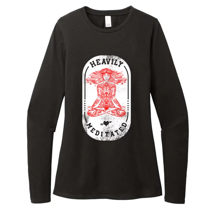 Heavily Meditated Spiritual Yoga Great Gift Womens CVC Long Sleeve Shirt