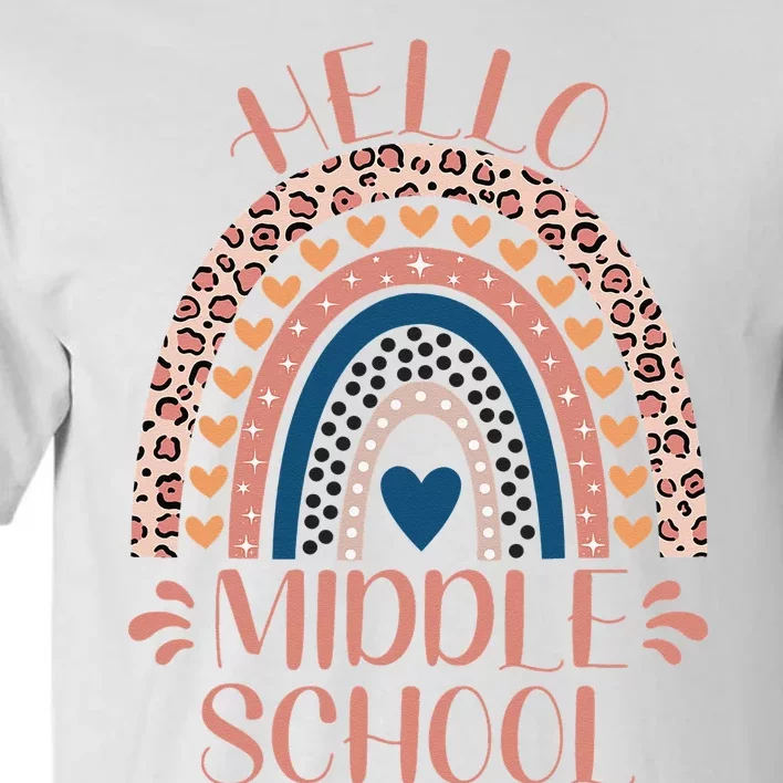 Hello Middle School Teacher Back To School Tall T-Shirt