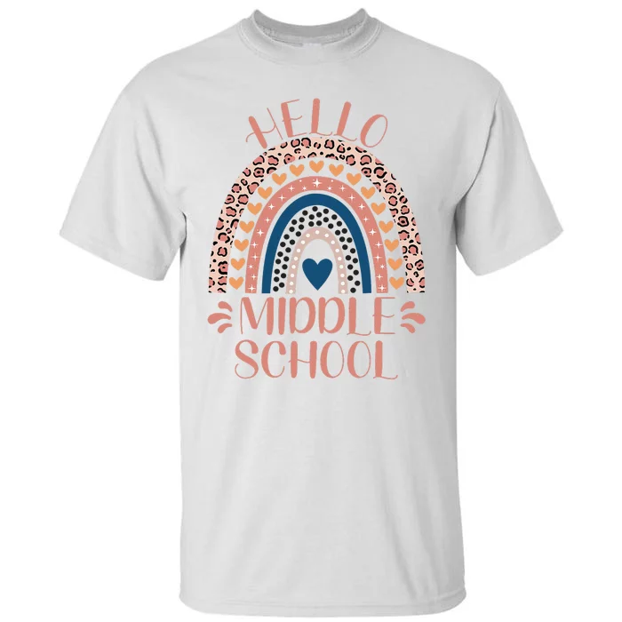 Hello Middle School Teacher Back To School Tall T-Shirt