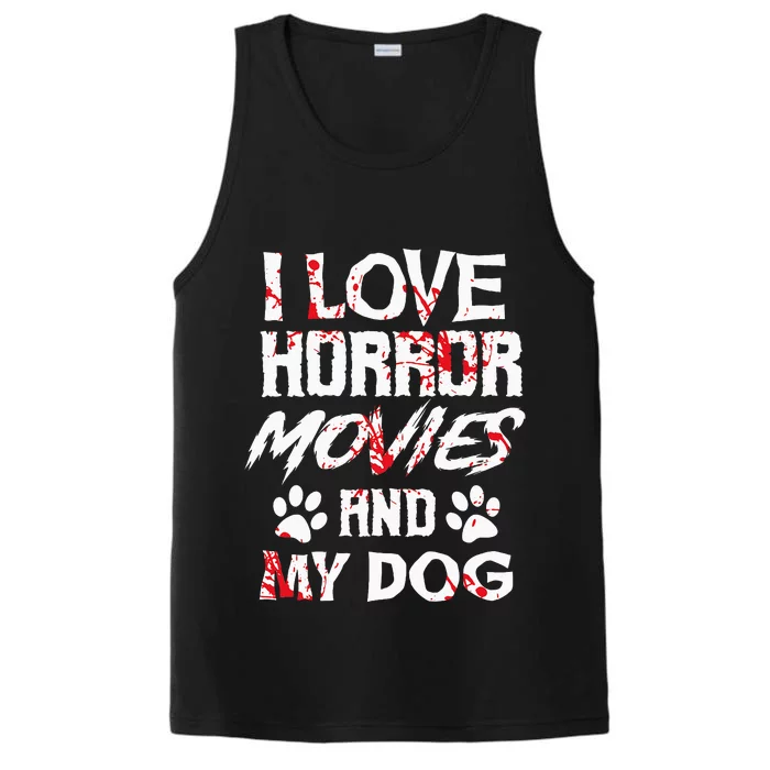 Horror Movies Scary Film Lovers Halloween Fans Thriller Performance Tank