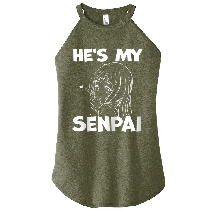 He's My Senpai Funny Anime Matching Couple Girlfriend Gift Zip Hoodie Women’s Perfect Tri Rocker Tank