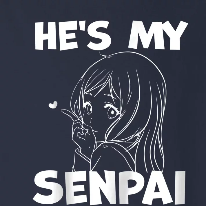 He's My Senpai Funny Anime Matching Couple Girlfriend Gift Zip Hoodie Toddler Long Sleeve Shirt