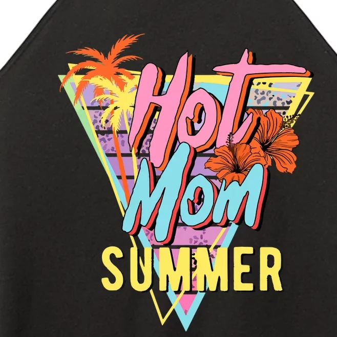 Hot Mom Summer Hawaiian Hibiscus Beach Cute Tropical Tank Top Women’s Perfect Tri Rocker Tank