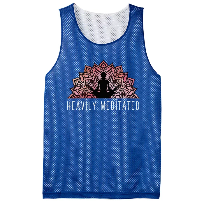 Heavily Meditated Spiritual Daily Meditation Zen Mesh Reversible Basketball Jersey Tank