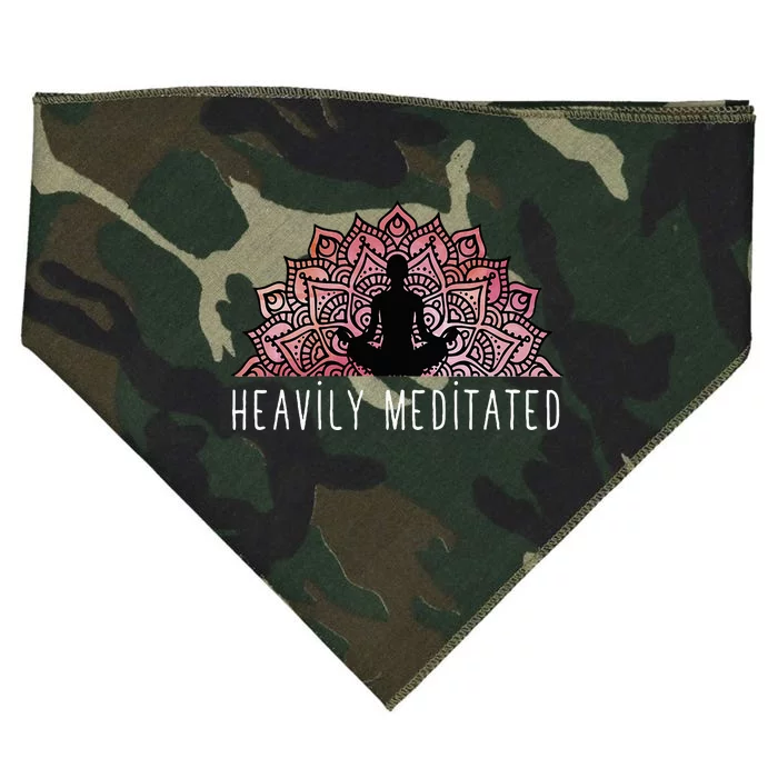 Heavily Meditated Spiritual Daily Meditation Zen USA-Made Doggie Bandana