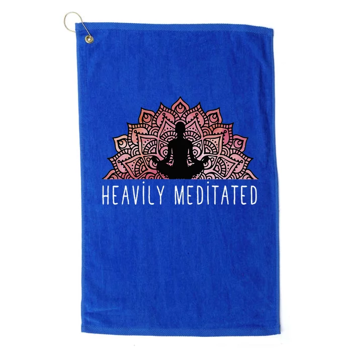 Heavily Meditated Spiritual Daily Meditation Zen Platinum Collection Golf Towel