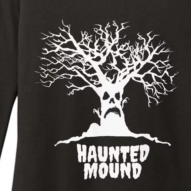 Haunted Mound Sematary Spooky Tree Womens CVC Long Sleeve Shirt