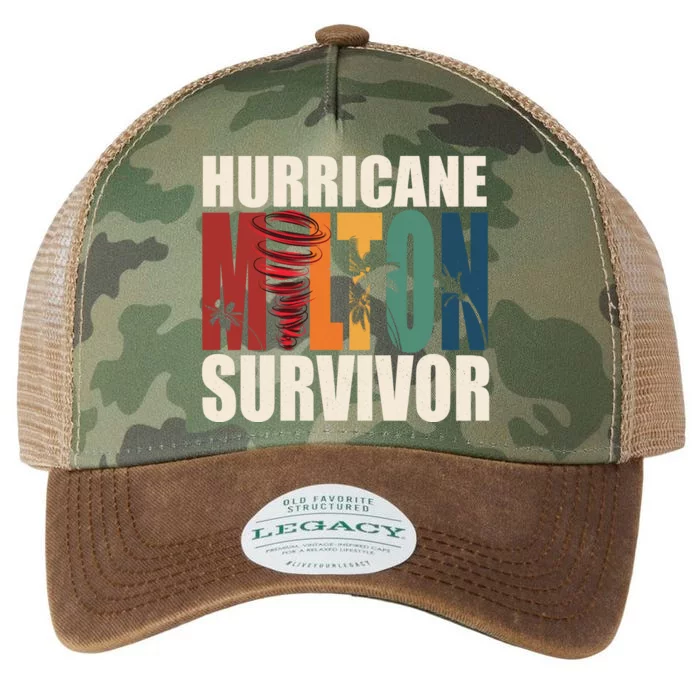 Hurricane Milton Survivor Florida Awareness Legacy Tie Dye Trucker Hat