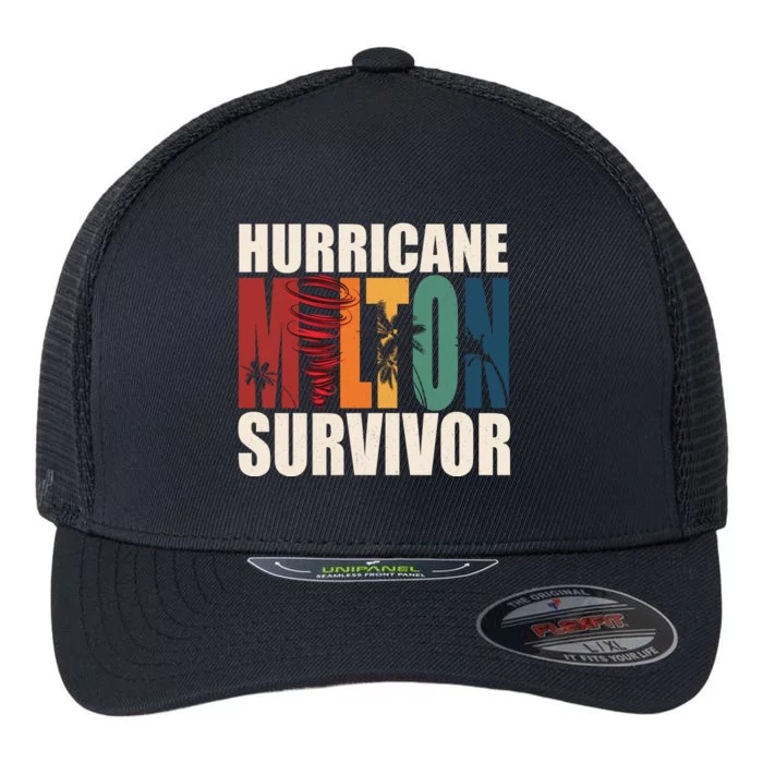 Hurricane Milton Survivor Florida Awareness Flexfit Unipanel Trucker Cap