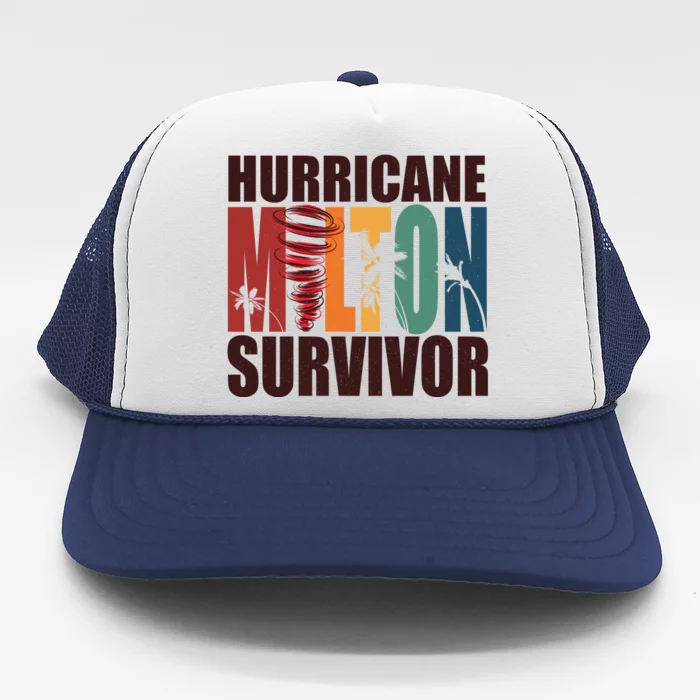 Hurricane Milton Survivor Florida Awareness Trucker Hat