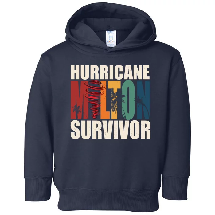 Hurricane Milton Survivor Florida Awareness Toddler Hoodie