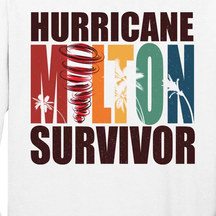 Hurricane Milton Survivor Florida Awareness Long Sleeve Shirt