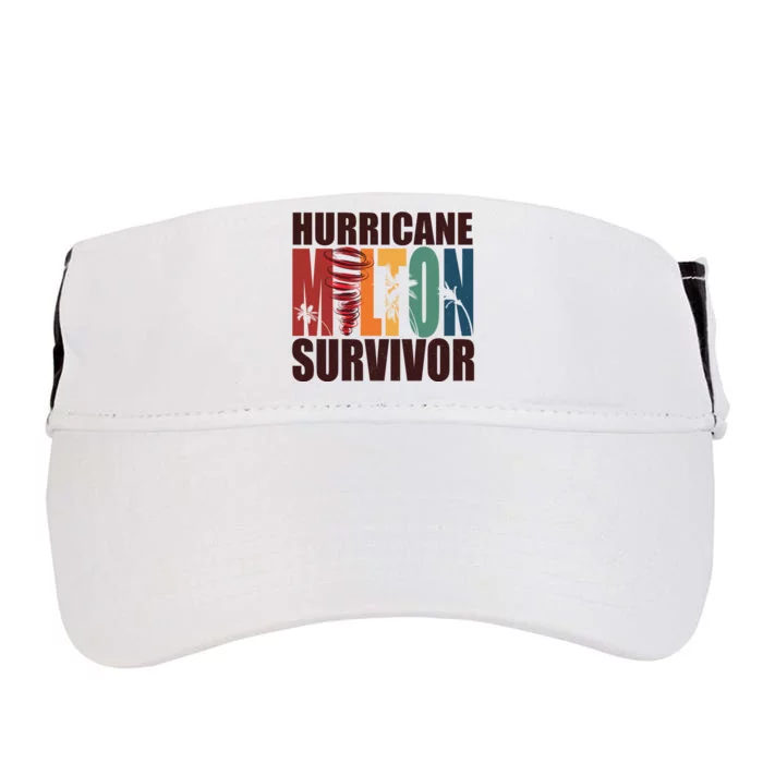 Hurricane Milton Survivor Florida Awareness Adult Drive Performance Visor