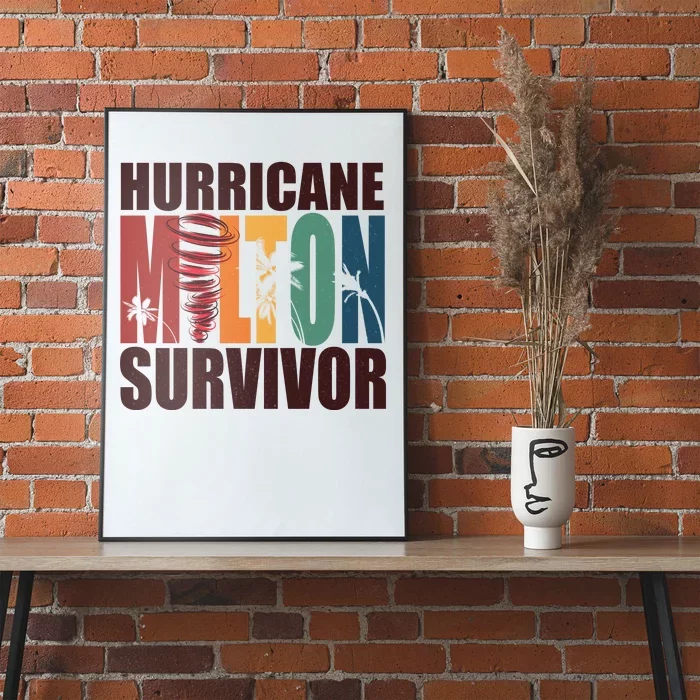 Hurricane Milton Survivor Florida Awareness Poster