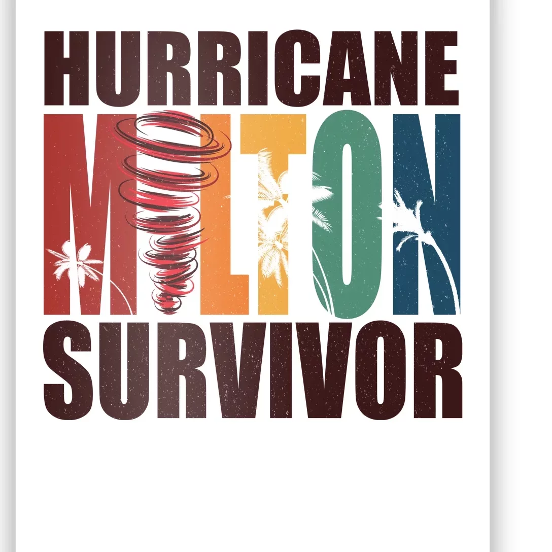 Hurricane Milton Survivor Florida Awareness Poster