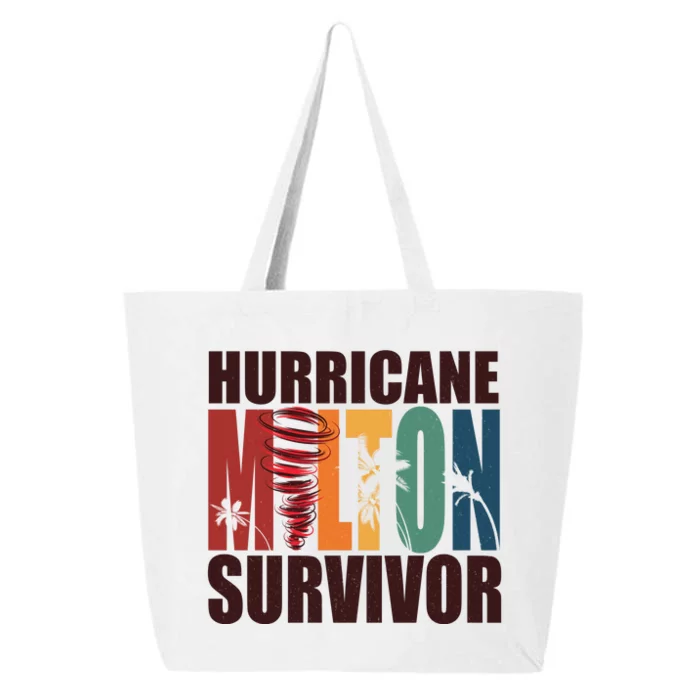 Hurricane Milton Survivor Florida Awareness 25L Jumbo Tote